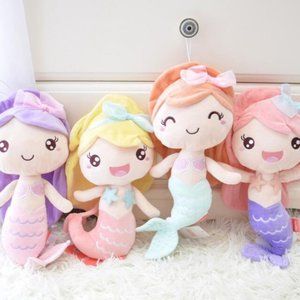 Lovely mermaid princess doll stuffed toy little girl